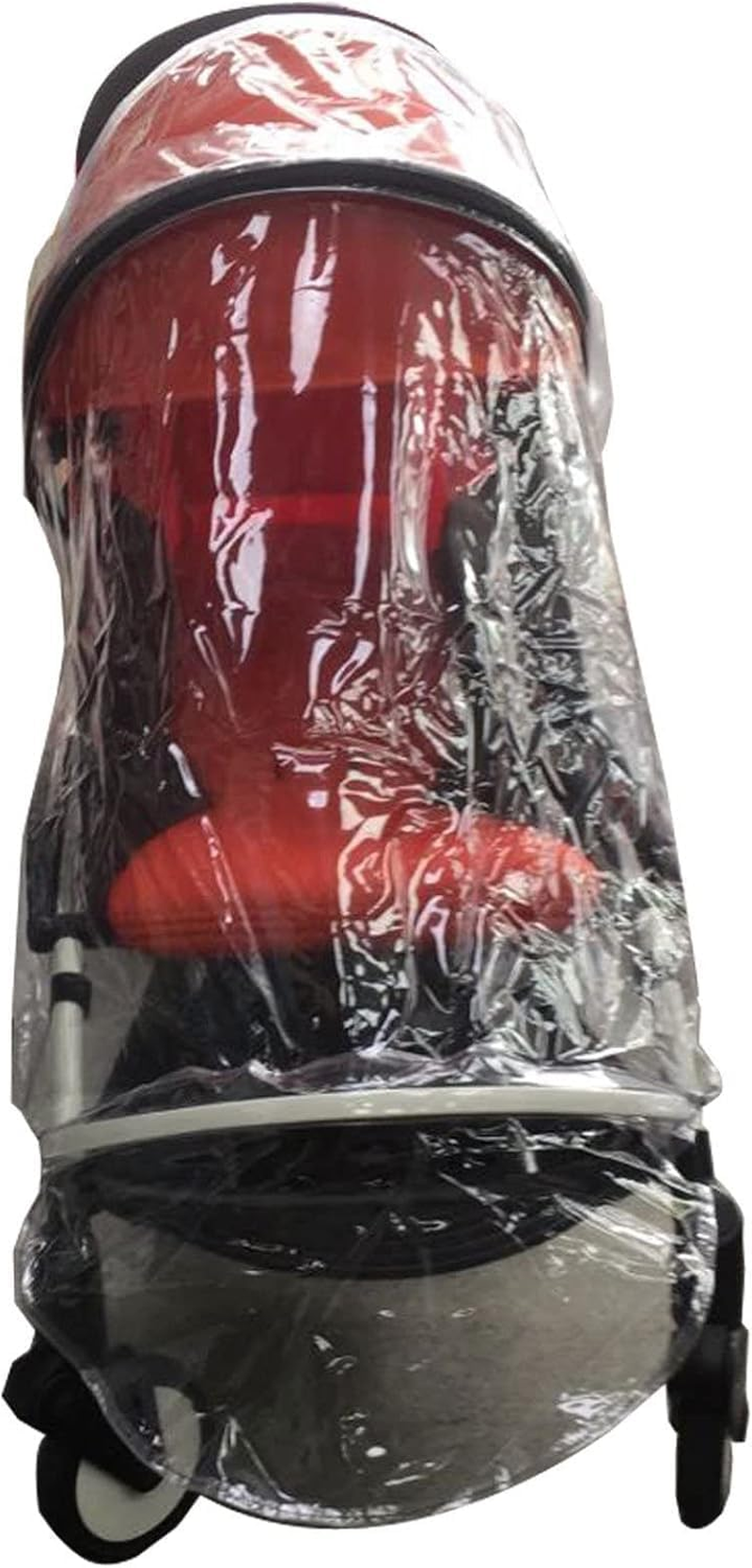 Pram Rain Cover & Stroller Rain Cover - Waterproof, UV Protection, Compatible with Babyzen Yoyo & Yoyo+, Transparent, Clear Baby Stroller Accessories - Fits 6 Months+ - Baby Travel Gear-Fengea