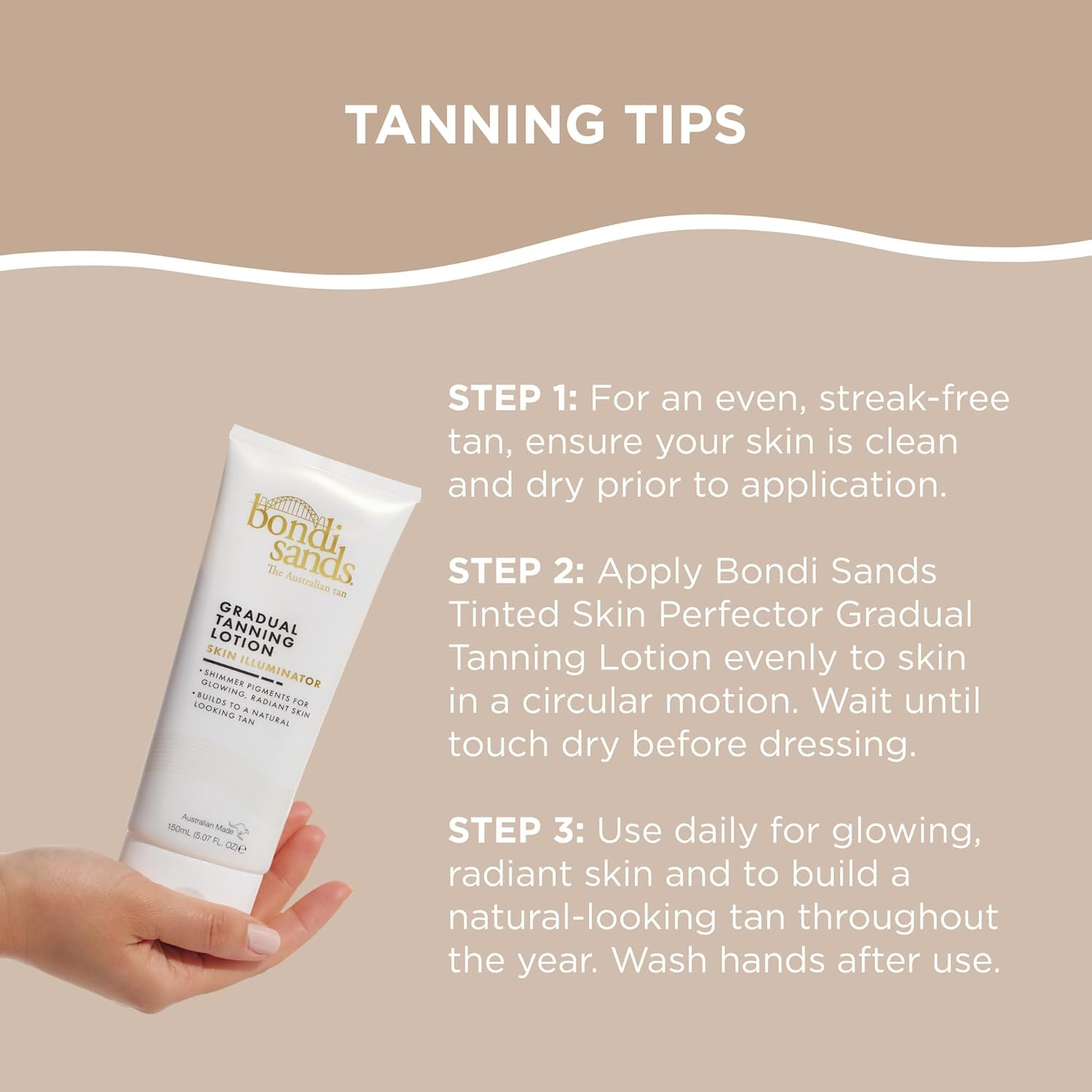 Bondi Sands Skin Illuminator Gradual Tanning Lotion 150Ml image number 3