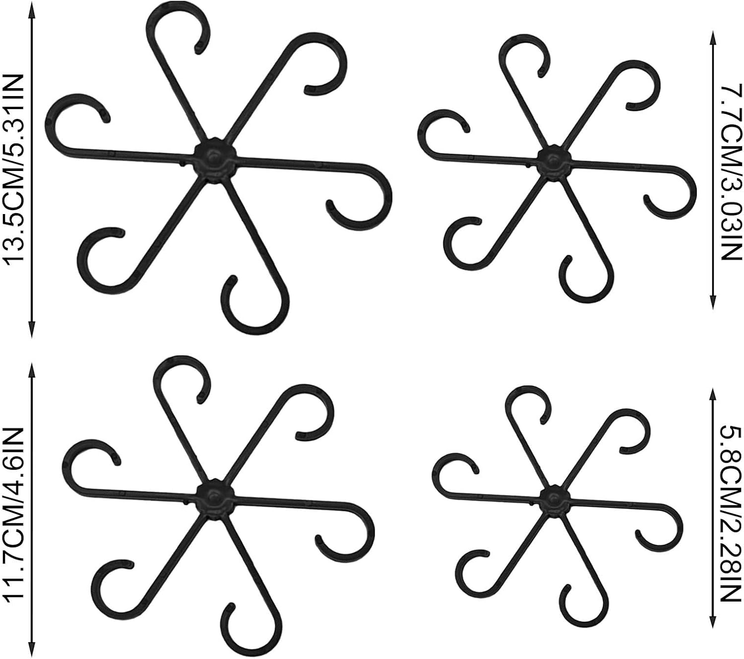 Plant Stem Holder, Climbing Indoor Plant Trunk Support, 4PCS Plants Support Stake, Reusable Flower Plants Stakes Climbing Houseplant Trellis for Potted Plants - Green image number 7