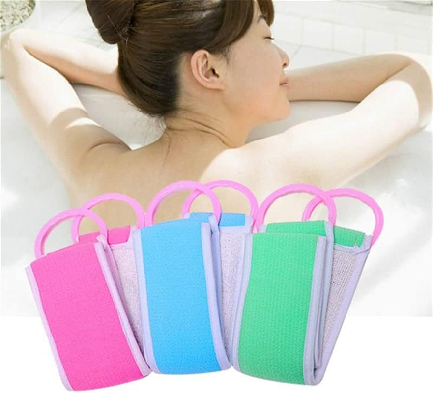 Bath Towel Exfoliating Back Strap Shower Bath Sponge Body Scrubber Brushes Personal Washing Tools Bath Ball Flower for Men Women image number 5