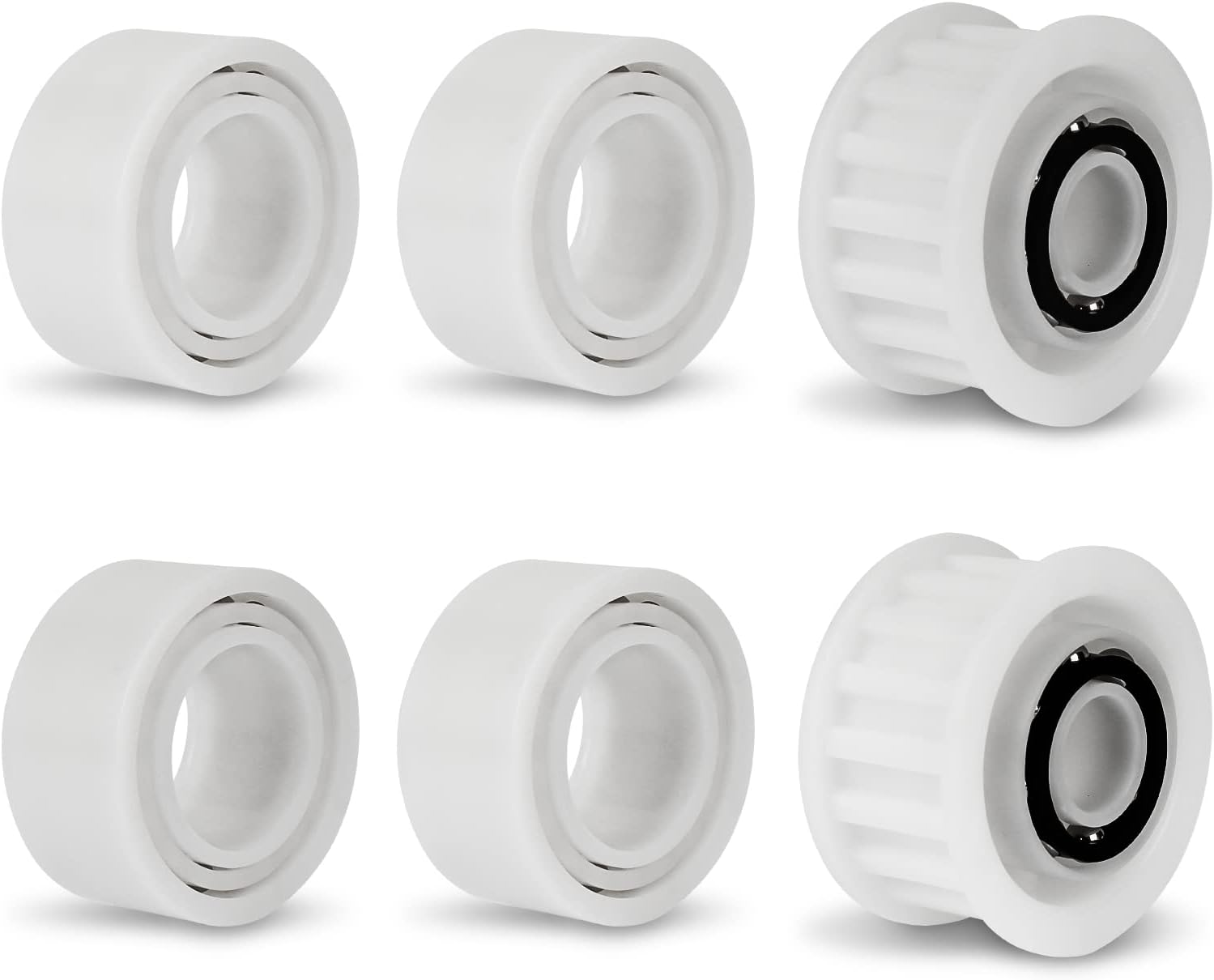 Automatic Robotic Pool Cleaner Replacement Parts, Guide Wheels 4 Pack with 2 Pack Pulley Gears 3884997-R6 for Maytronics Dolphin, Nautilus CC plus Pool Cleaner M200/M400/M500 &Dx3/Dx4/Dx6 image number 2