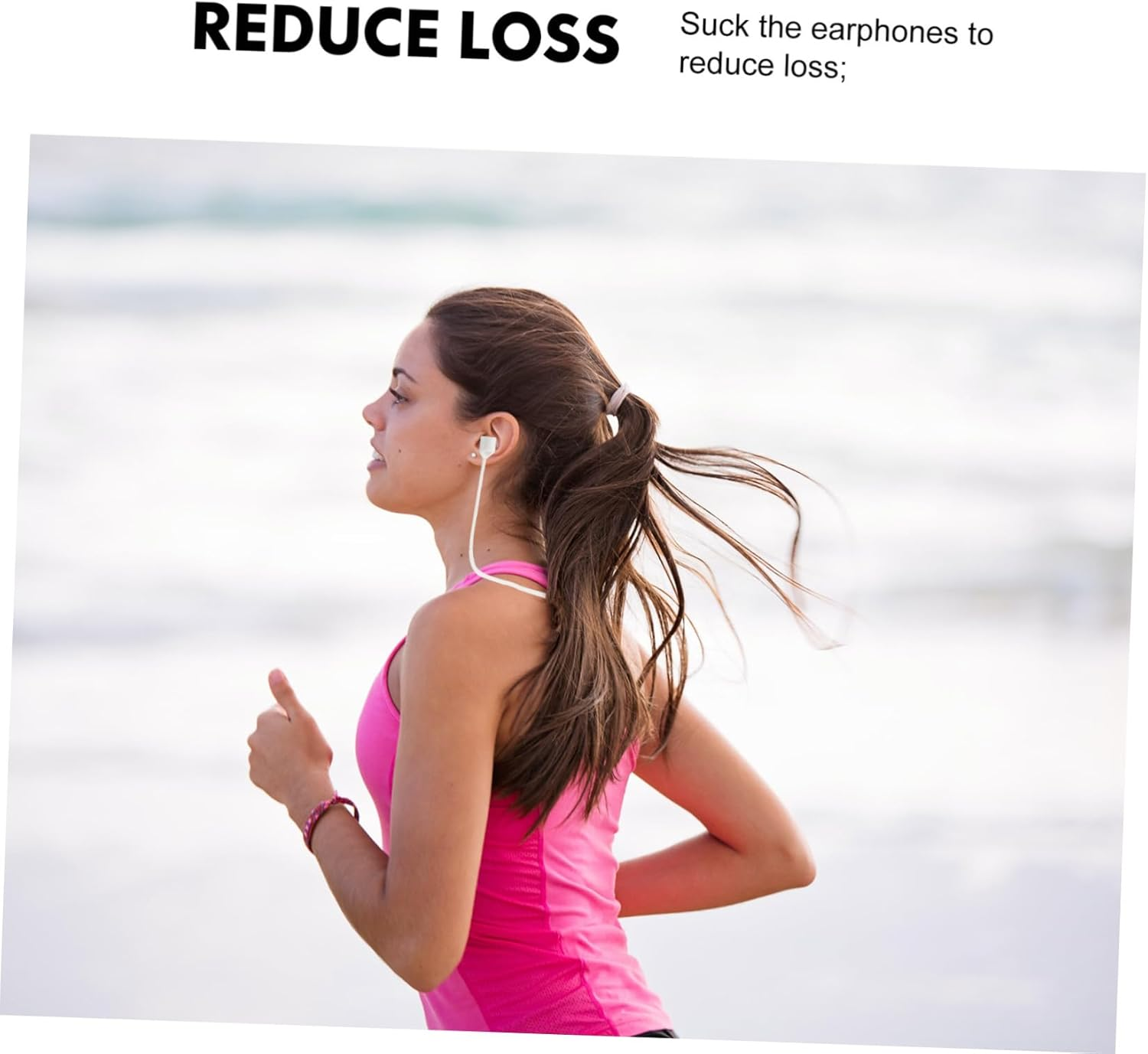 OSOLADY 4Pcs Silicone Earphone Lanyard Earphone Lost Strap Lost Magnet Lanyard Wireless Headset image number 2