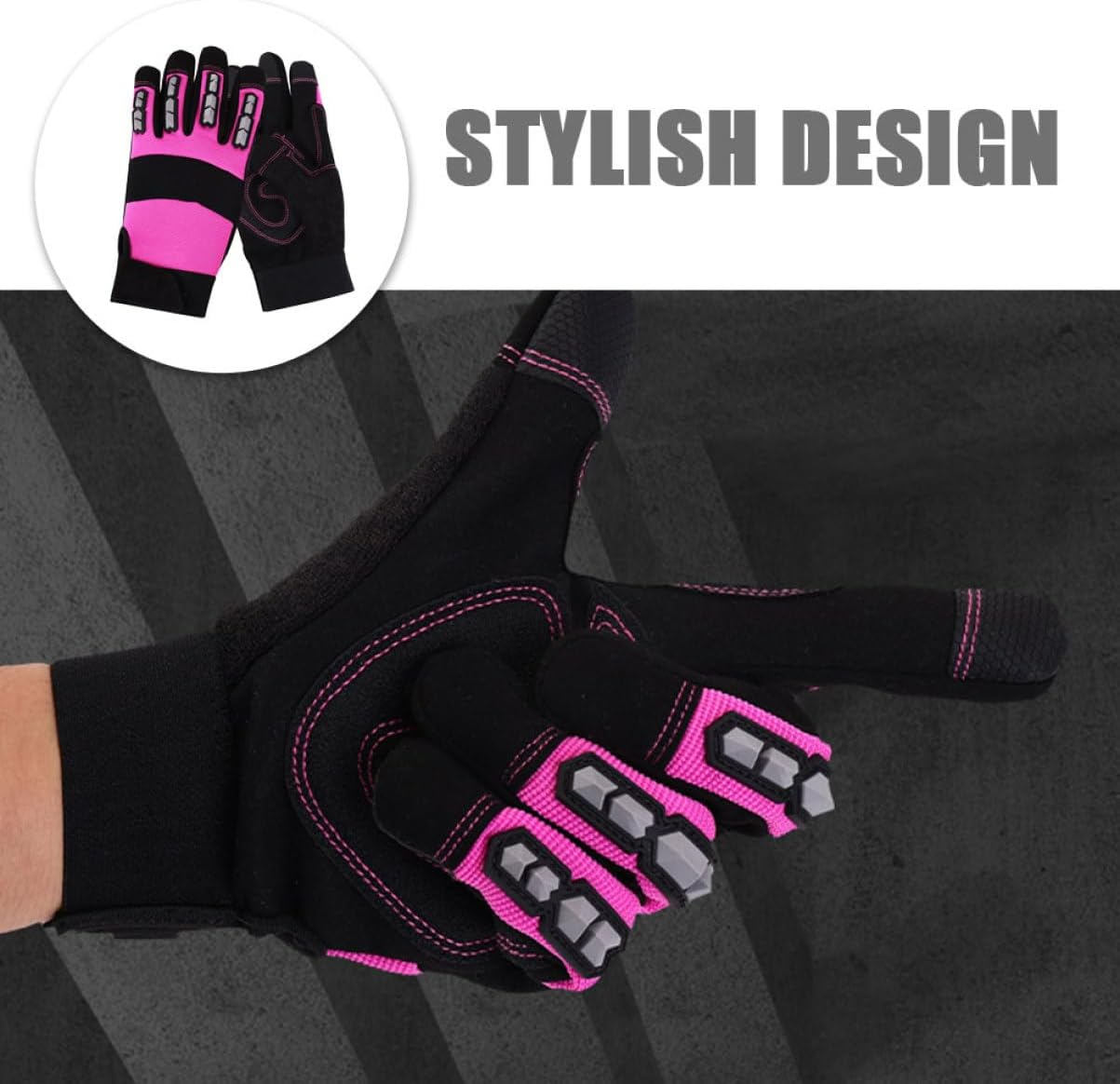 BESPORTBLE Puncture and Wear-Resistant Gloves for Gardening Outdoor Planting and Household Tasks Womens Work Gloves High Visibility and Material image number 1