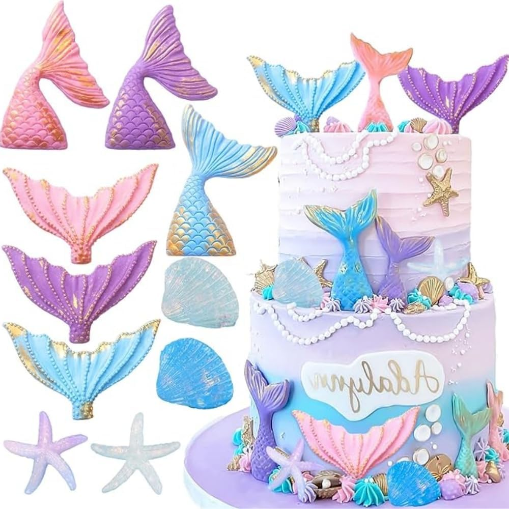 Jindizi 10 Pieces Cake Decoration Cake Underwater Ocean Decoration Ball Cake Party Accessories image number 3