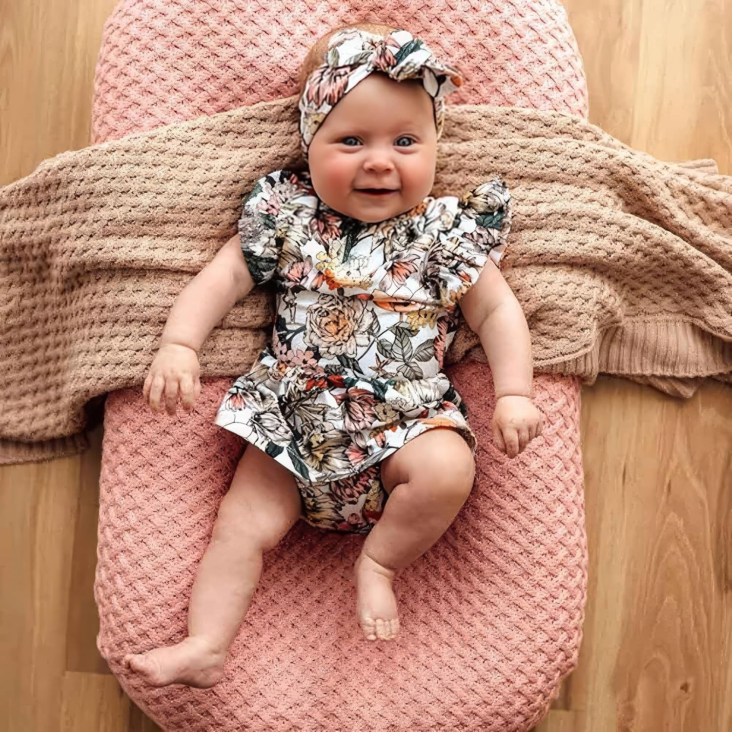 Snuggle Hunny Cotton Baby Dress - Soft, Stretchy, Perfect for Crawling and Walking Toddler Dress image number 6