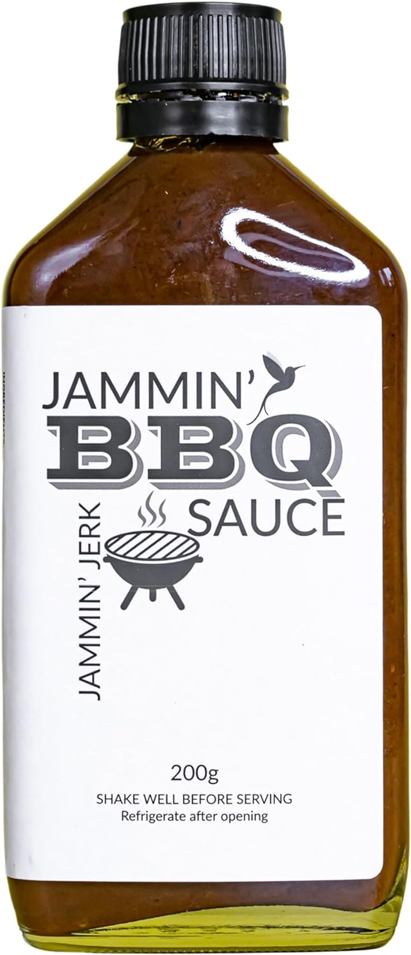 Jammin Jerk BBQ Sauce (200G) - Our Smoky Jerk BBQ Sauce Is Made in Small Batches, Non-Gmo, All Natural, No Preservatives, Gluten Free with Pimento(All Spice) and Extra Lashings of Habaneros in Every Jar Bringing You the Warmth of the Caribbean plus Savoury Goodness, Antioxidants, and Lower Salt and Sugar for a Better Healthier You. image number 4