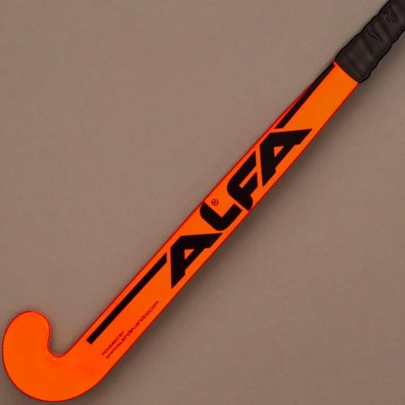 ALFA Y-30 Junior Hockey Stick | Color: Red | Size: 30" | Material: 10% Carbon | Gender: Unisex | Lightweight | Ergonomic Grip | Durable | High Control | Enhanced Power image number 4