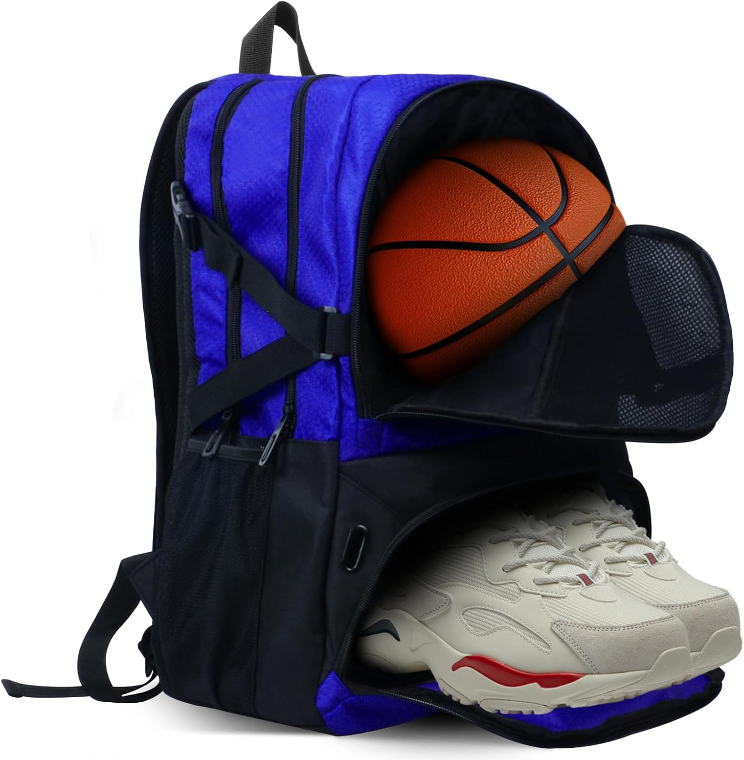 Basketball Backpack, Waterproof Basketball Bag with Large Shoe and Ball Compartment, Backpack for Women Men, Sports Equipment Bag for Soccer, Volleyball, Gym, Outdoor, Travel, 30L image number 4