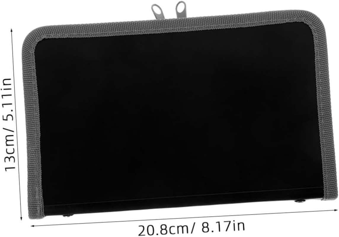 GARIOUANS A6 Small Accordion File Organizer Zipper, Portable Multi-Layer Receipt and Document Folder, Inner Pages Grey Edging, Business Travel Document Organizer image number 3