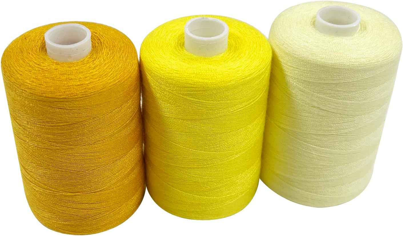 Haobase Sewing Thread Assortment Coil Black 1000 Yards per Spool 40S/2 Polyester Thread Sewing Kit for Hand and Machine Sewing - Pink Styles image number 5