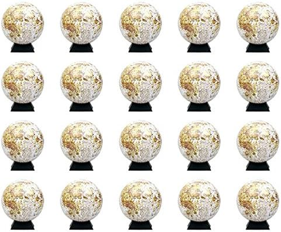 Artec 93600 Small Moon Globes, Case Included, Set of 20