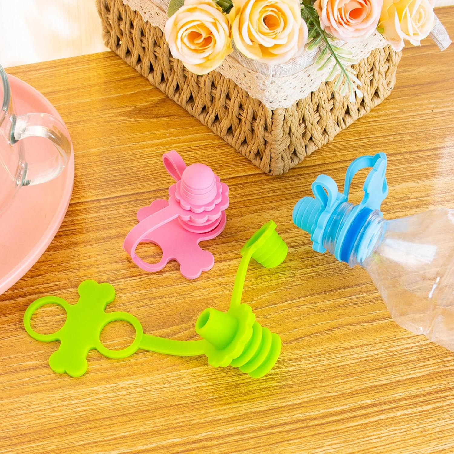 No Spill Silicone Bottles Top Spout for Toddlers Kids and Adults, Protects Kids Mouth, BPA Free (Old Style)