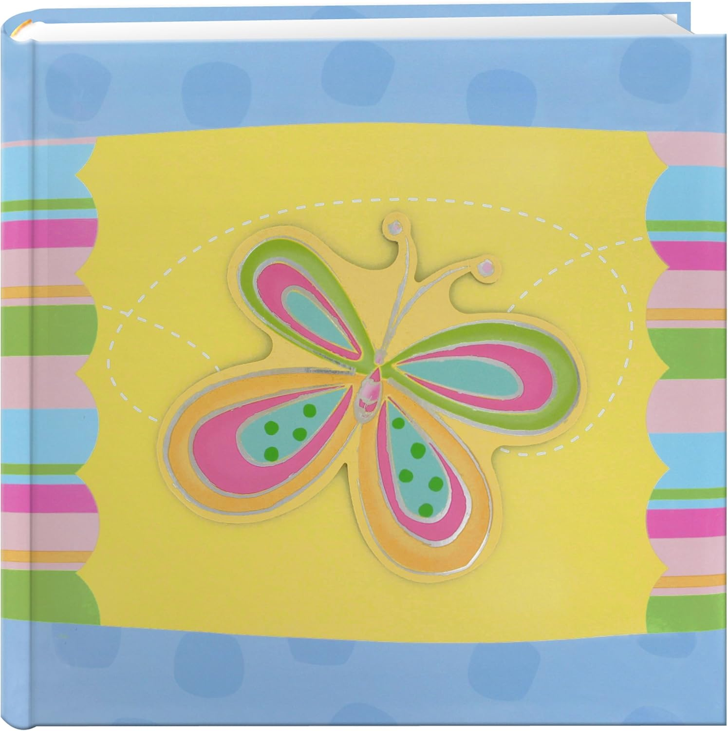 3-D Applique Striped Photo Album, Daisy image number 1