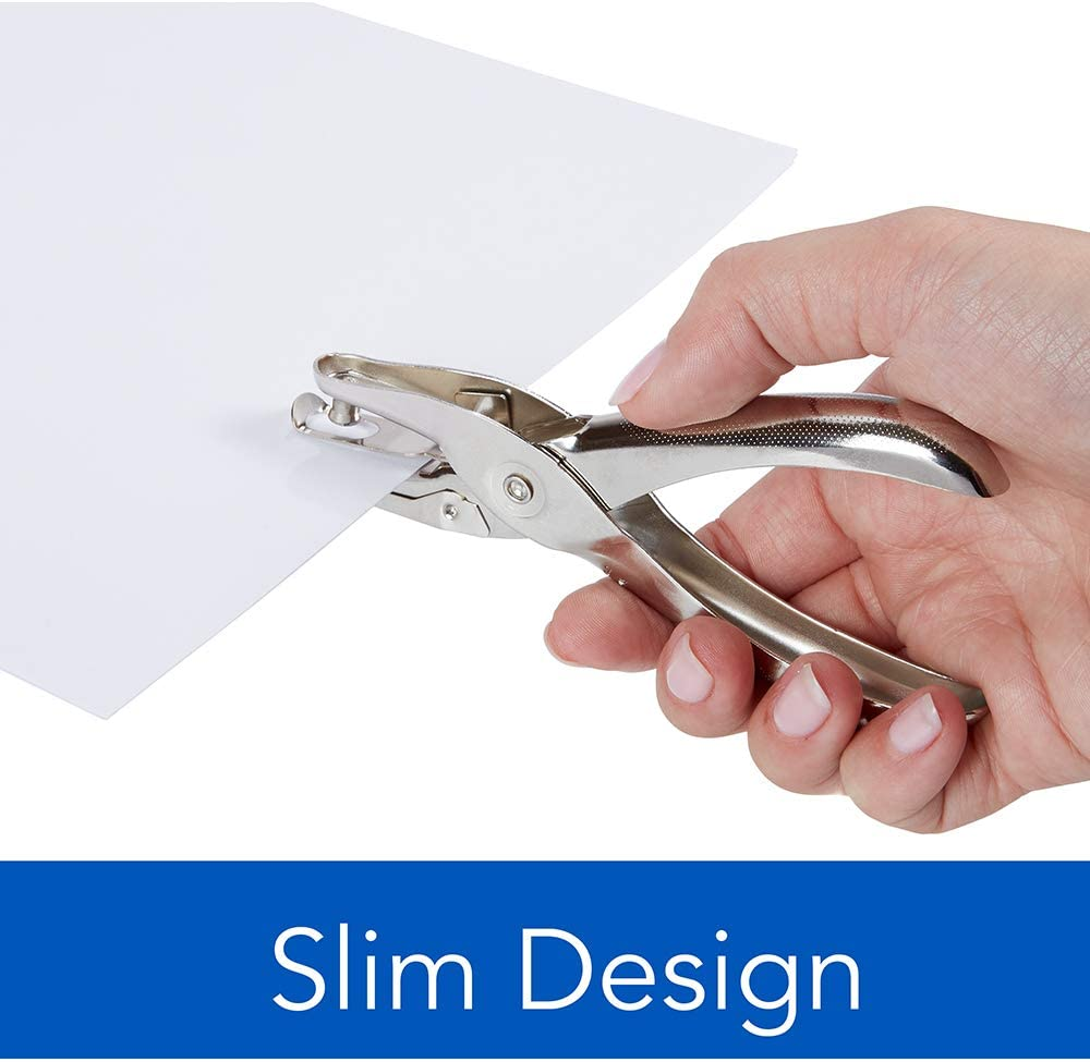 Swingline 1 Hole Punch, Single Hole Puncher, 5 Sheet Capacity, Classic Office Paper Punch for Craft Paper, DIY Crafts, Perfect for Home Office School Supplies, Chrome (74005) image number 6