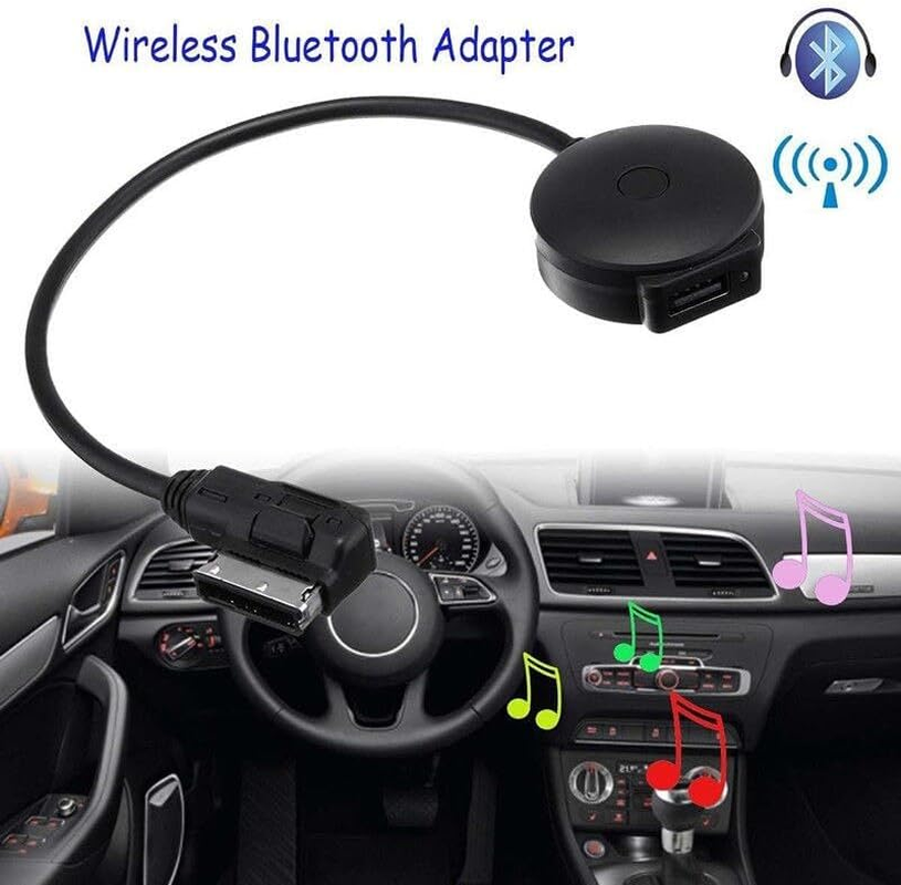 AMI MMI MDI Wireless Bluetooth V4.0 Interface Music Audio Converter Adapter Cable W/Usb Plug Power Supply for Audi (Standard (No USB Power Cable)) image number 1