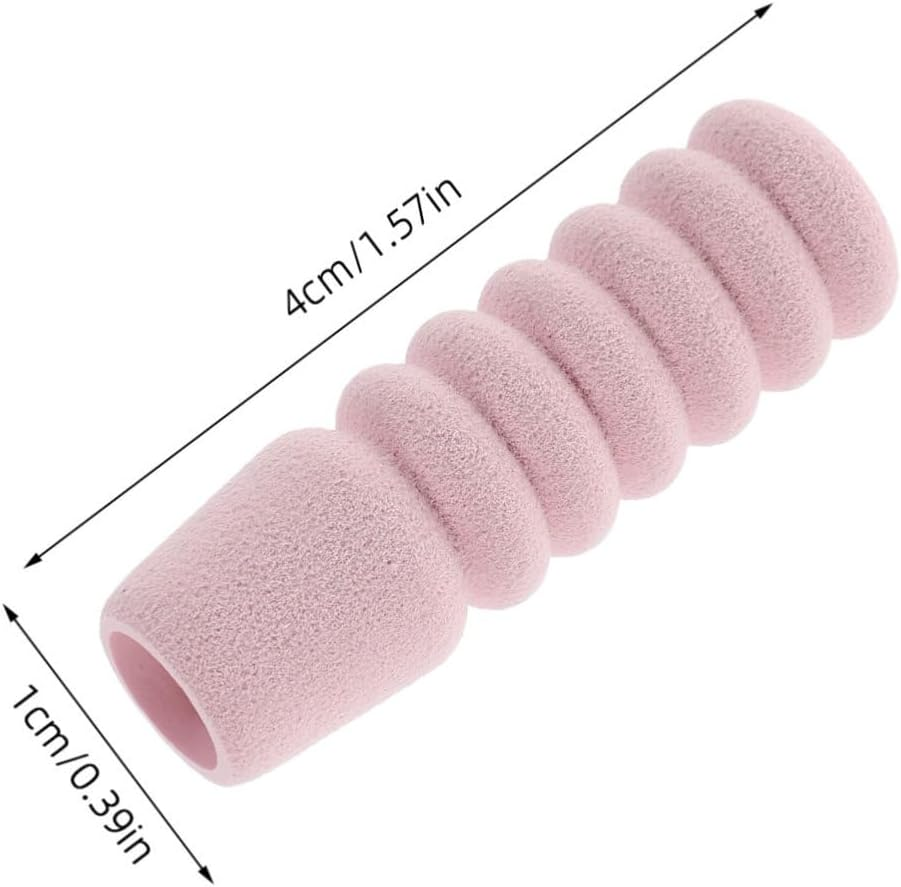 OATIPHO 60Pcs Non Slip Sponge Sleeve Cuticle Nipper Handle Covers for Professional Nail Supplies Sweat Absorbing Cold Resistant Protective Nail Art Tools Accessories for Home and Salon Use - Pink image number 2