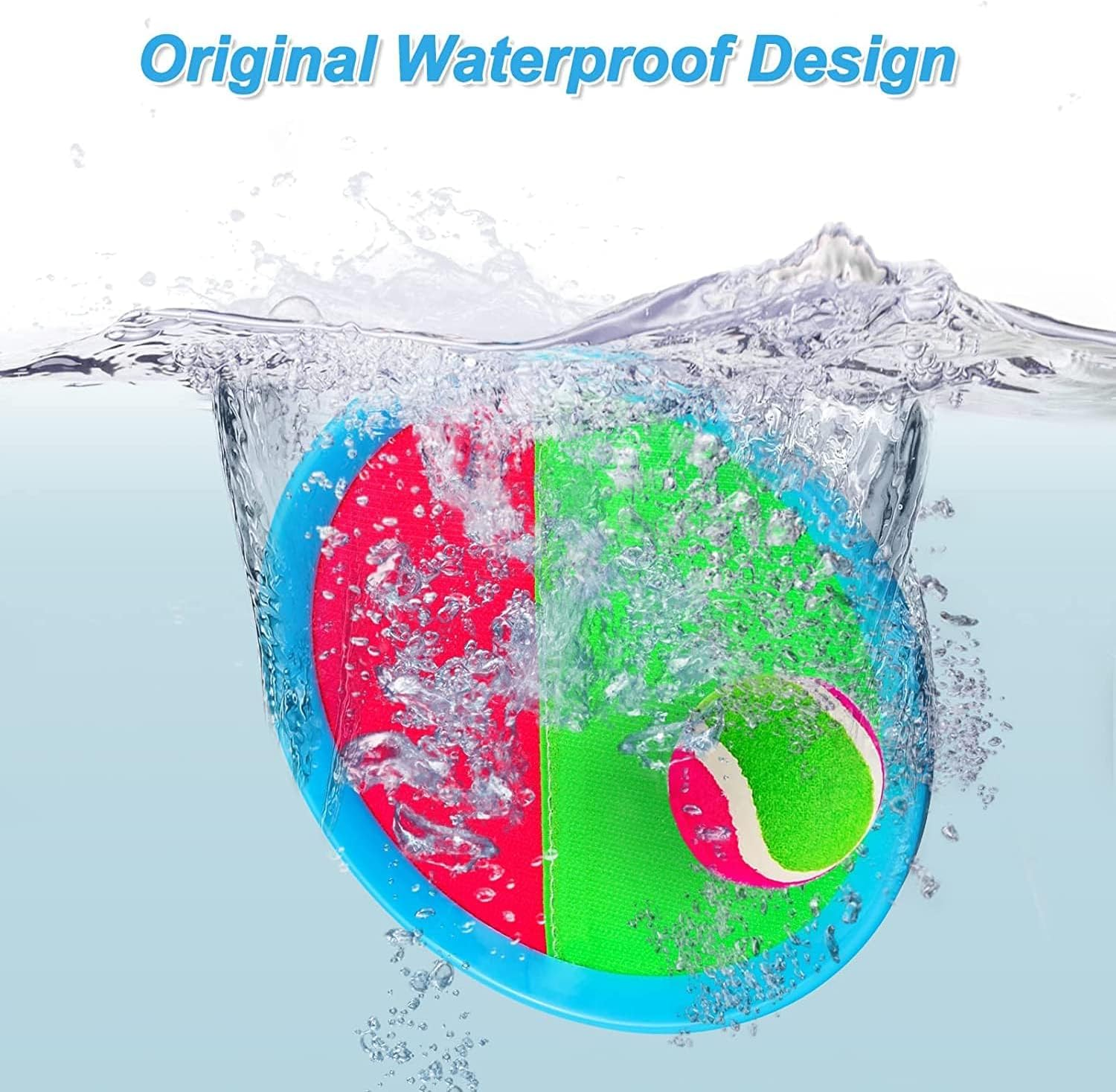 MUYXGYFE Kids Toys Toss and Catch Game Set Outdoor Toys for Kids Yard Beach Camping Toys Yard Games Suitable 3-10 Years 2 Paddles 2 Balls image number 3