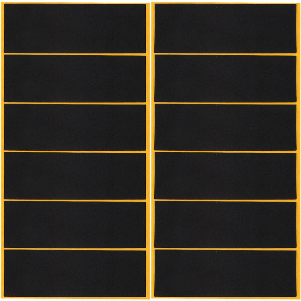 Ibasenice Fingerboards Grip Tape, Skateboard Grip Tape Stickers Adhesive Foam Tape Soft Easy Peel Foam Grip Tape,110Mm X 38Mm