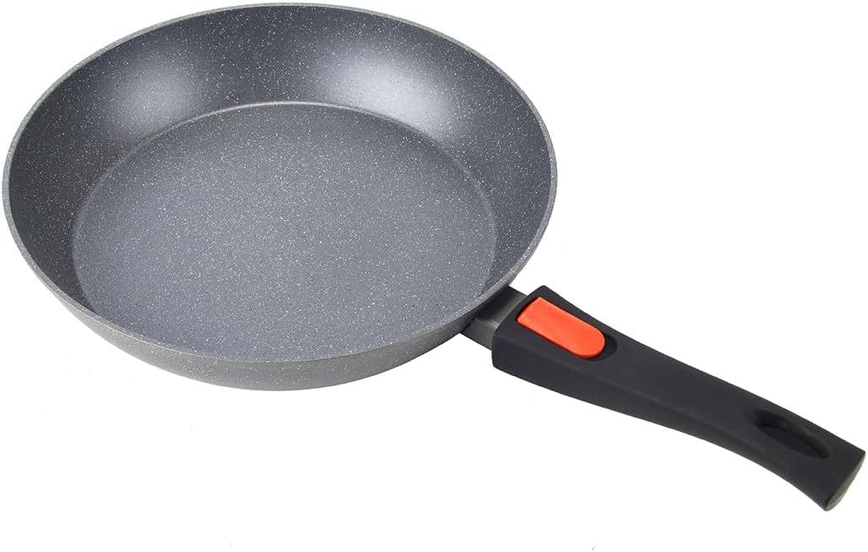 Wildtrak Compact Non-Stick 24Cm Frypan round Frying Pan W/Detachable Handle BLK image number 1