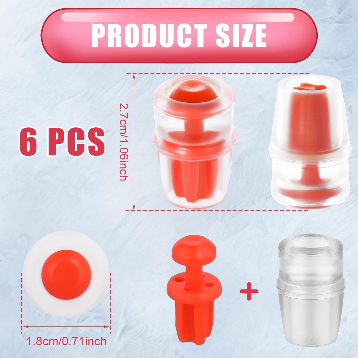 PEUTIER 6Pcs Bite Valve Replacement Sheath for Osprey, Silicone Hydration Pack Bite Valve Replacement Nozzle Mouthpiece for Hydration Pack System image number 3