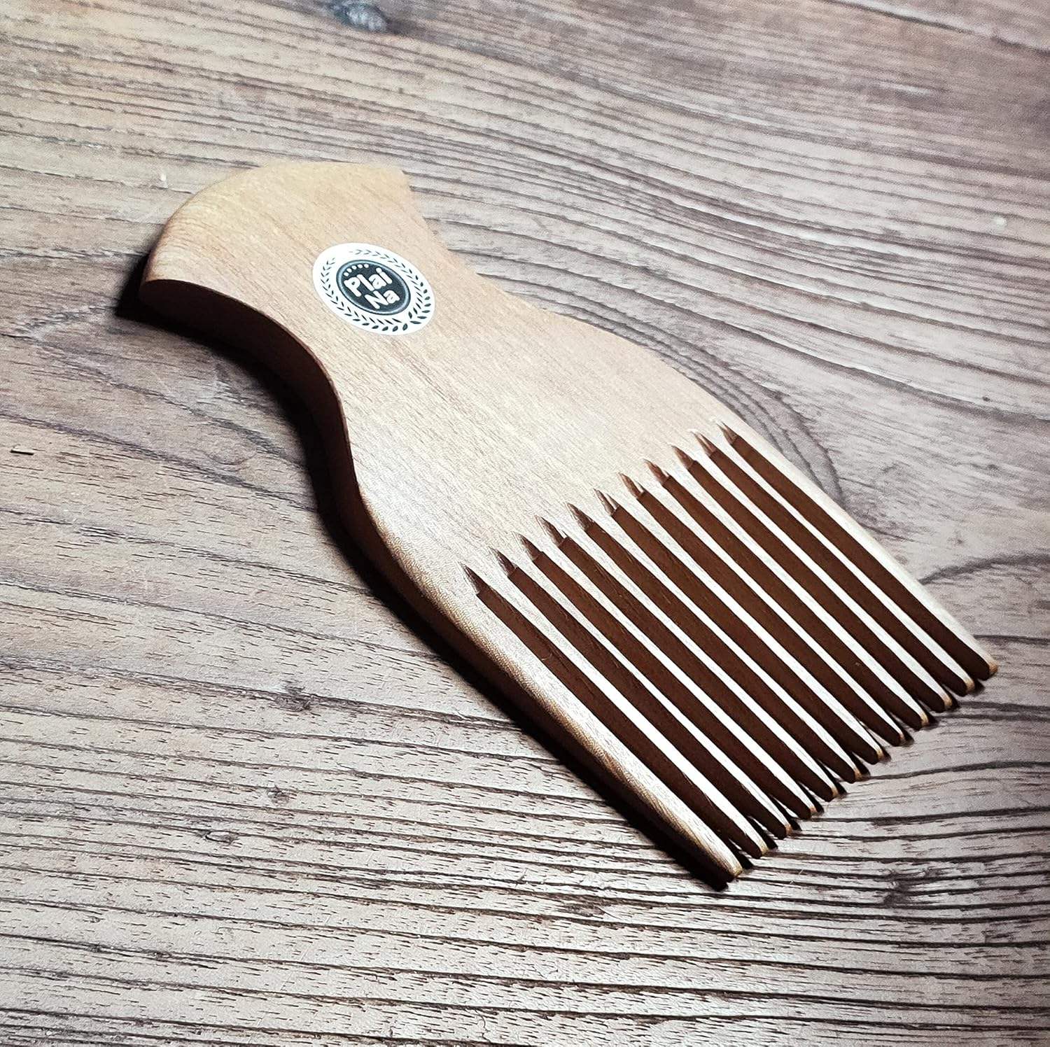 Plai Na Wooden Afro Pick Comb for Natural Black Hair - No Snags, No Static, No Tangle for Women and Men image number 4