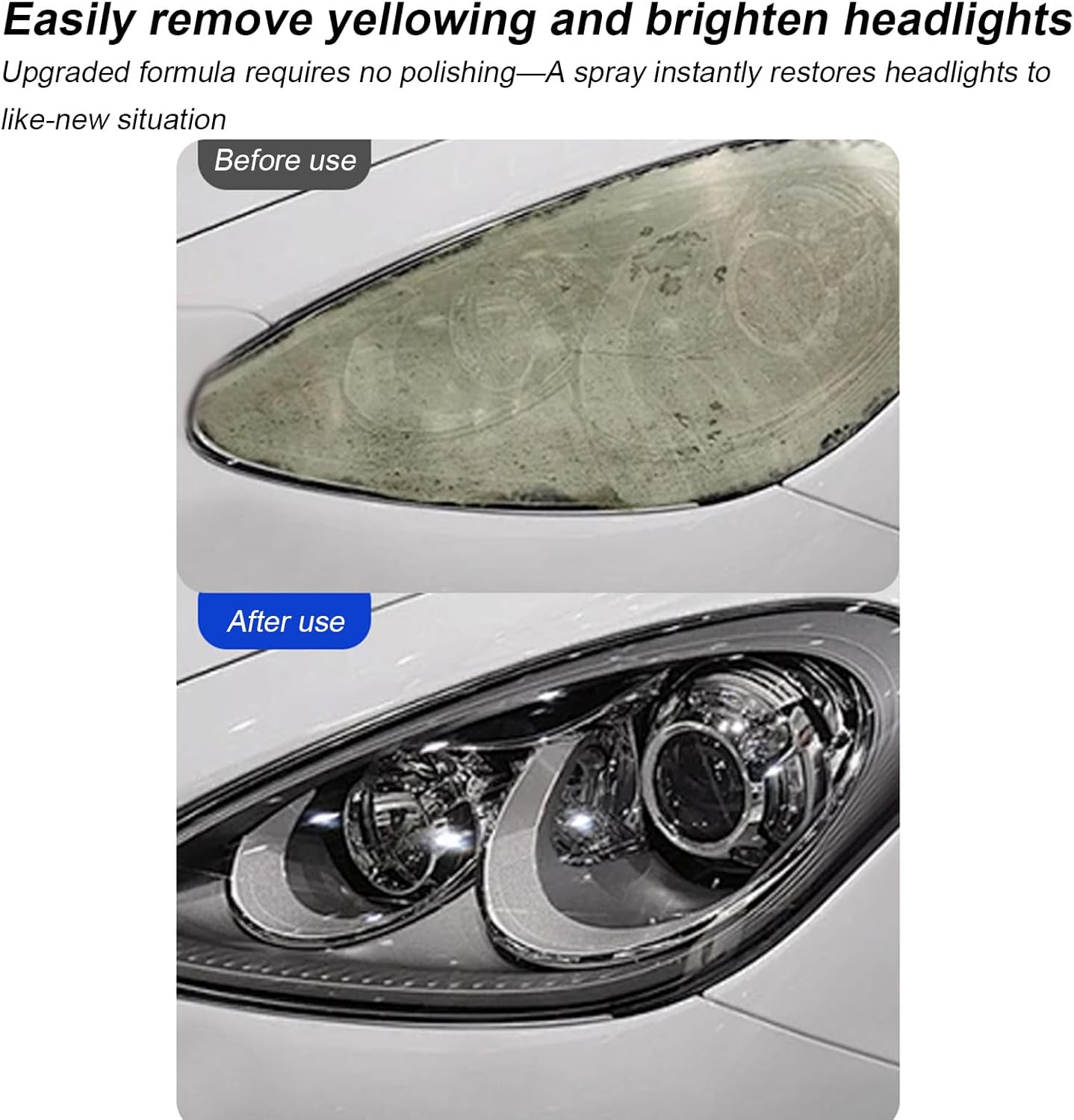 Imtrub Car Headlight Cleaner | 180Ml Headlight Polishing Cleaner Coating Agent - Detailing Supplies for Driver Vehicle Daily Care Truck SUV RV Night Driving Yellowing Recovery image number 3