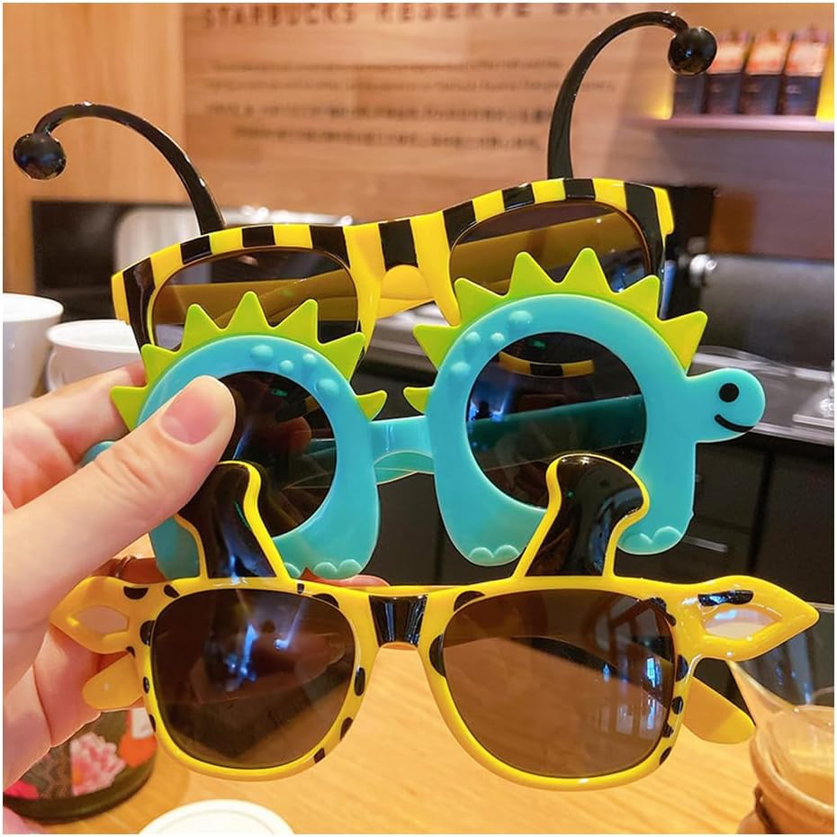 6 Pairs Funny Party Sunglasses,Photo Booth Props Sunglasses,Cute Party Glasses for Kids,Teens,Adults image number 2