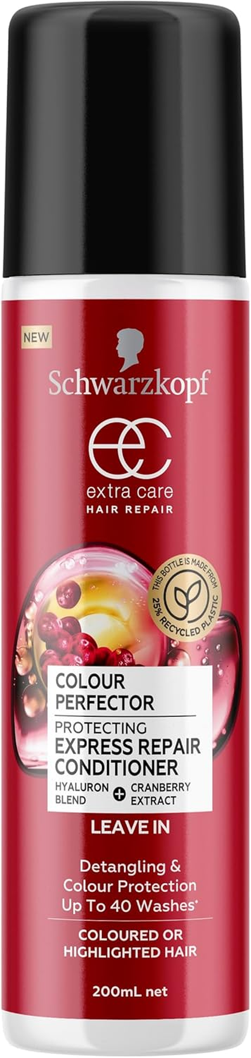 Schwarzkopf Extra Care Colour Perfector Protecting Express Repair Conditioner,Coloured Hair Spray, 200Ml