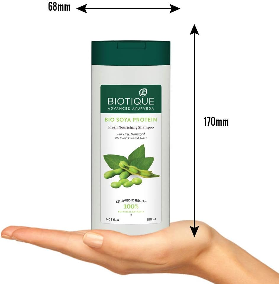 Biotique Bio Soya Protein Fresh Nourishing Shampoo, 180 Ml