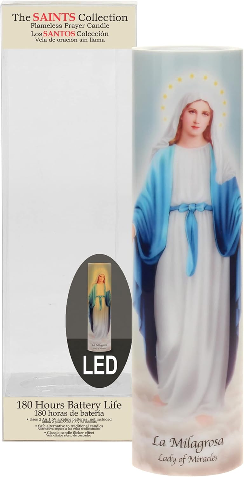 Stonebriar Lady of Miracles Flameless LED Devotional