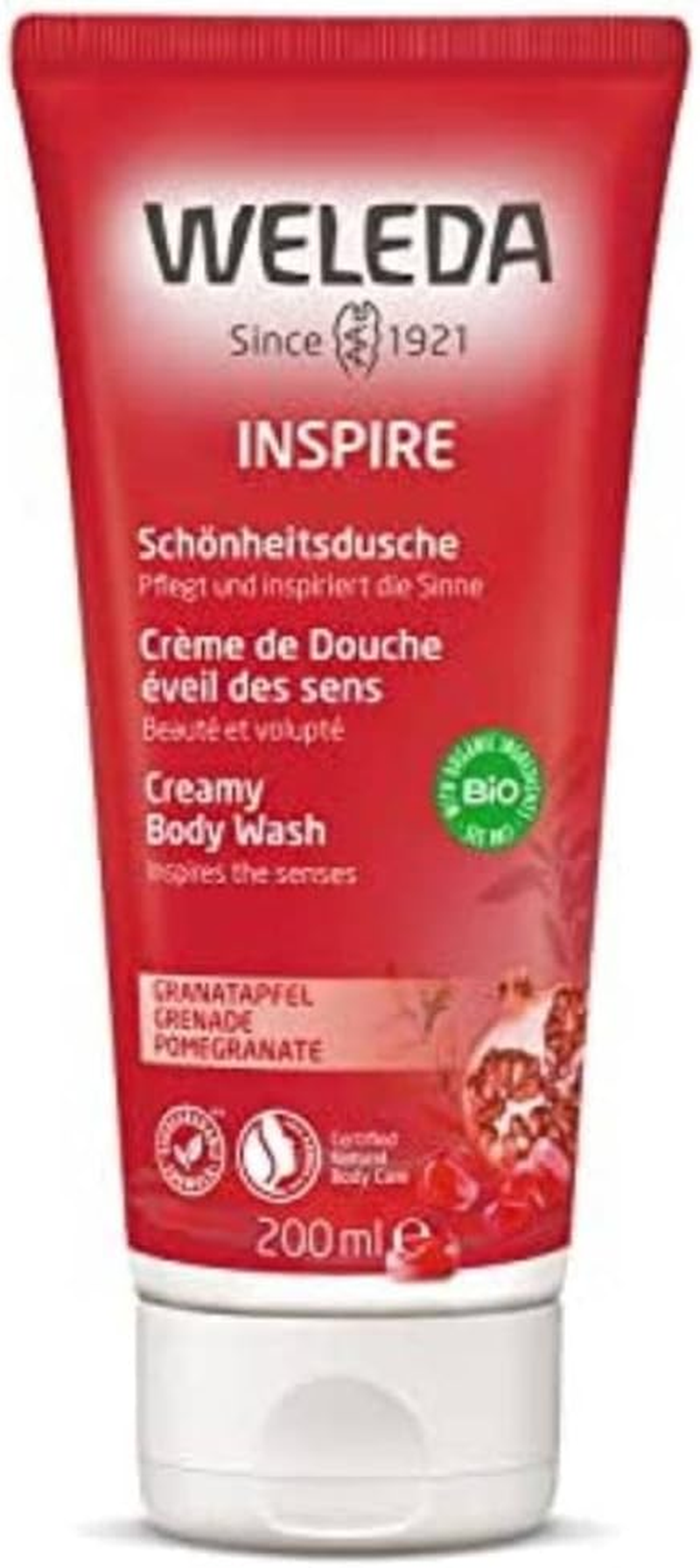 Weleda Pomegranate Creamy Body Wash 200Ml image number 3