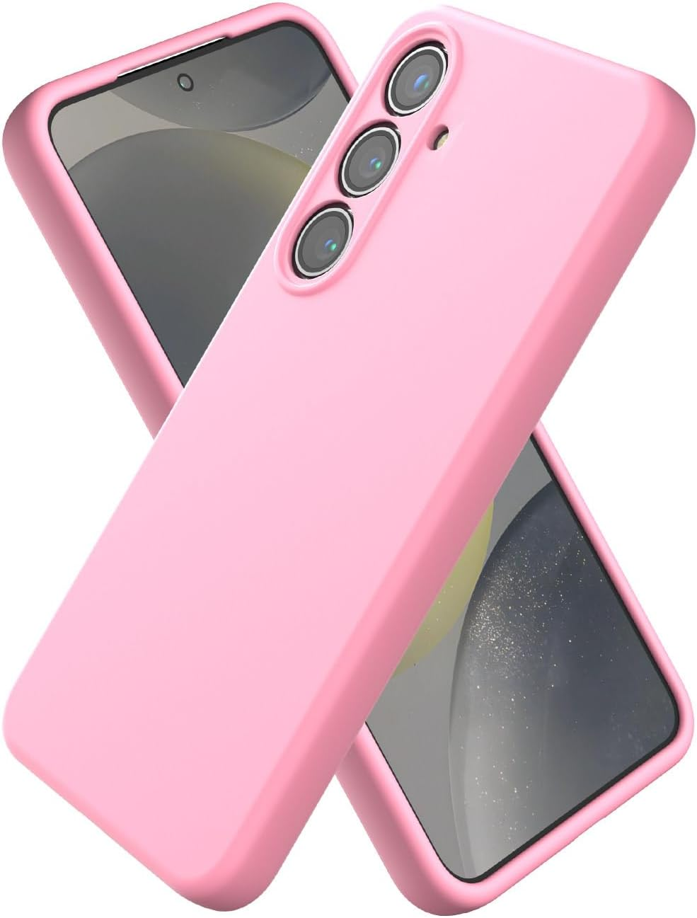 CUZMIGO Silicone Case for Samsung Galaxy S25 Ultra, Soft Slim Liquid Silicone Phone Case with Anti-Scratch Microfiber Lining, Camera Cover Protection with Cute Color Variety, Chalk Pink