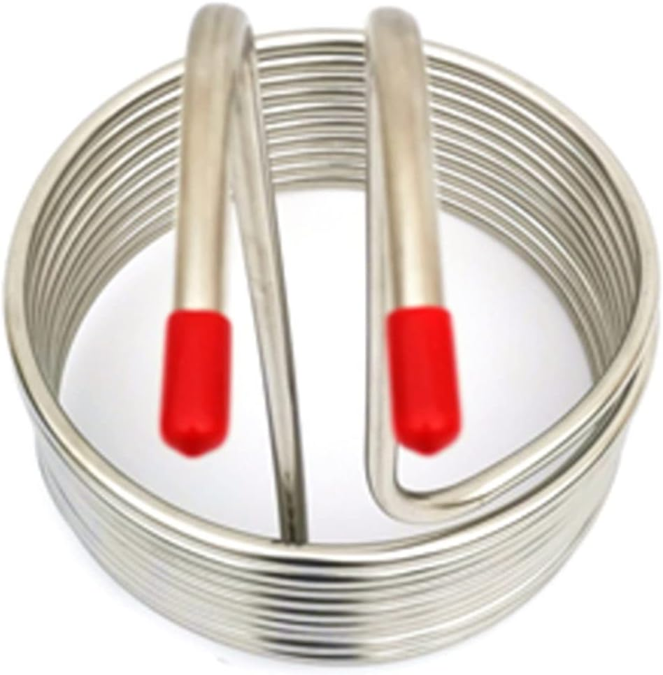 Wort Chiller, 304 Stainless Steel Beer Cooling Coil ，Home Brewing Immersion Wort Chiller Pipe Bar Wine Making Machine image number 2