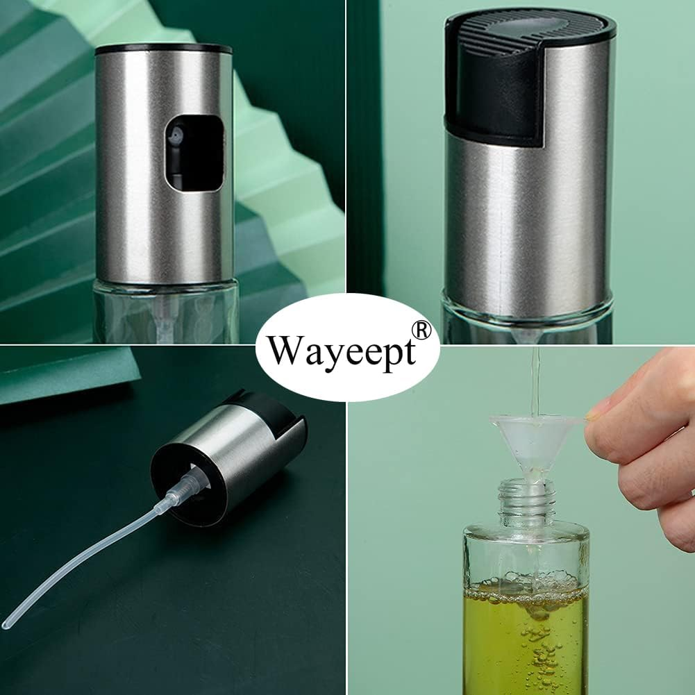 Olive Oil Sprayer for Cooking Oil Spritzer Mister for Air Fryer Canola Vinegar Vegetable Oil Portable Mini Bottle Kitchen Gadgets for Bbq/Pan/Salads/Baking (1 Pack) image number 3