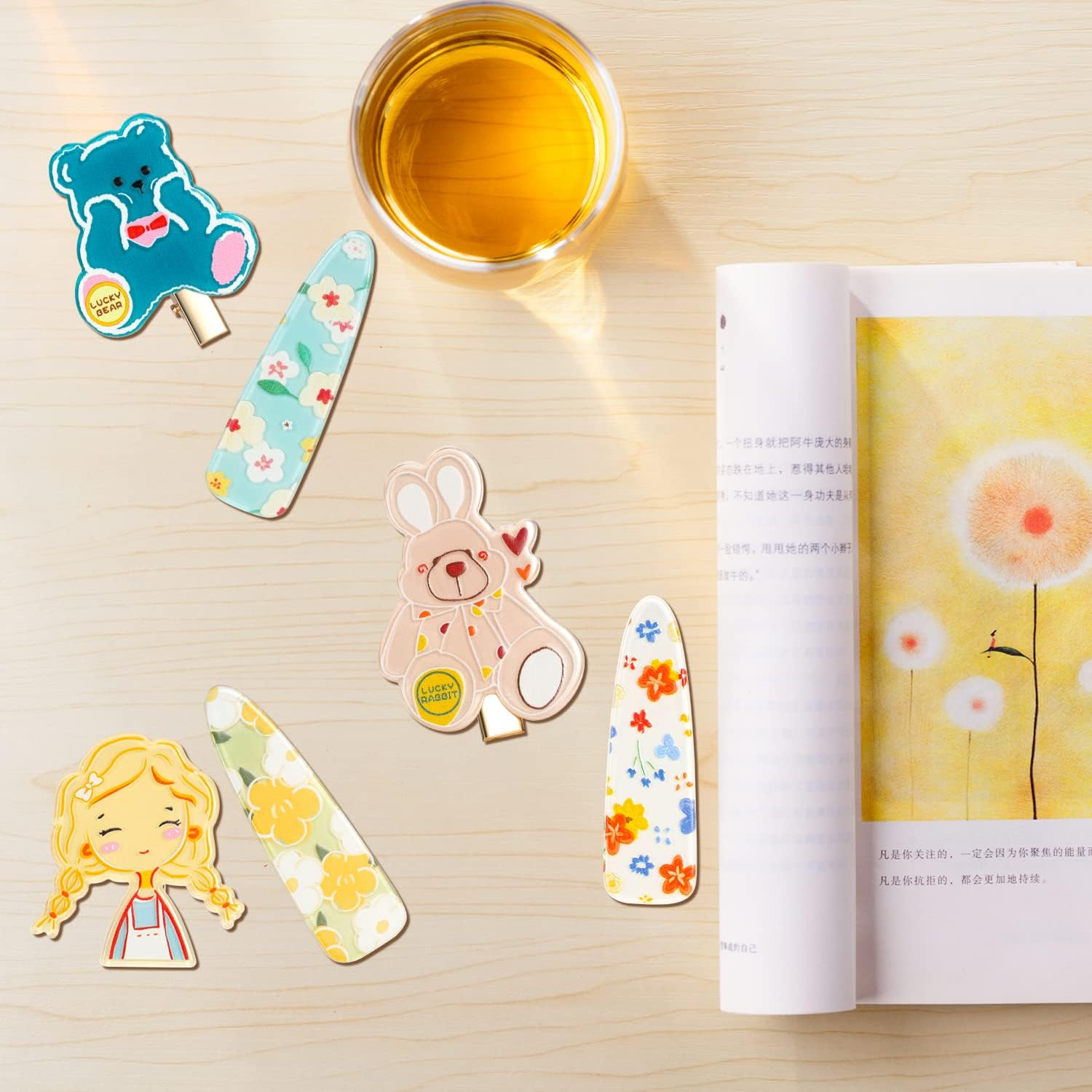 Girls Hair Clips Cartoon Hair Clips Cute Hair Clips for Girls Kids Pack of 6 image number 6