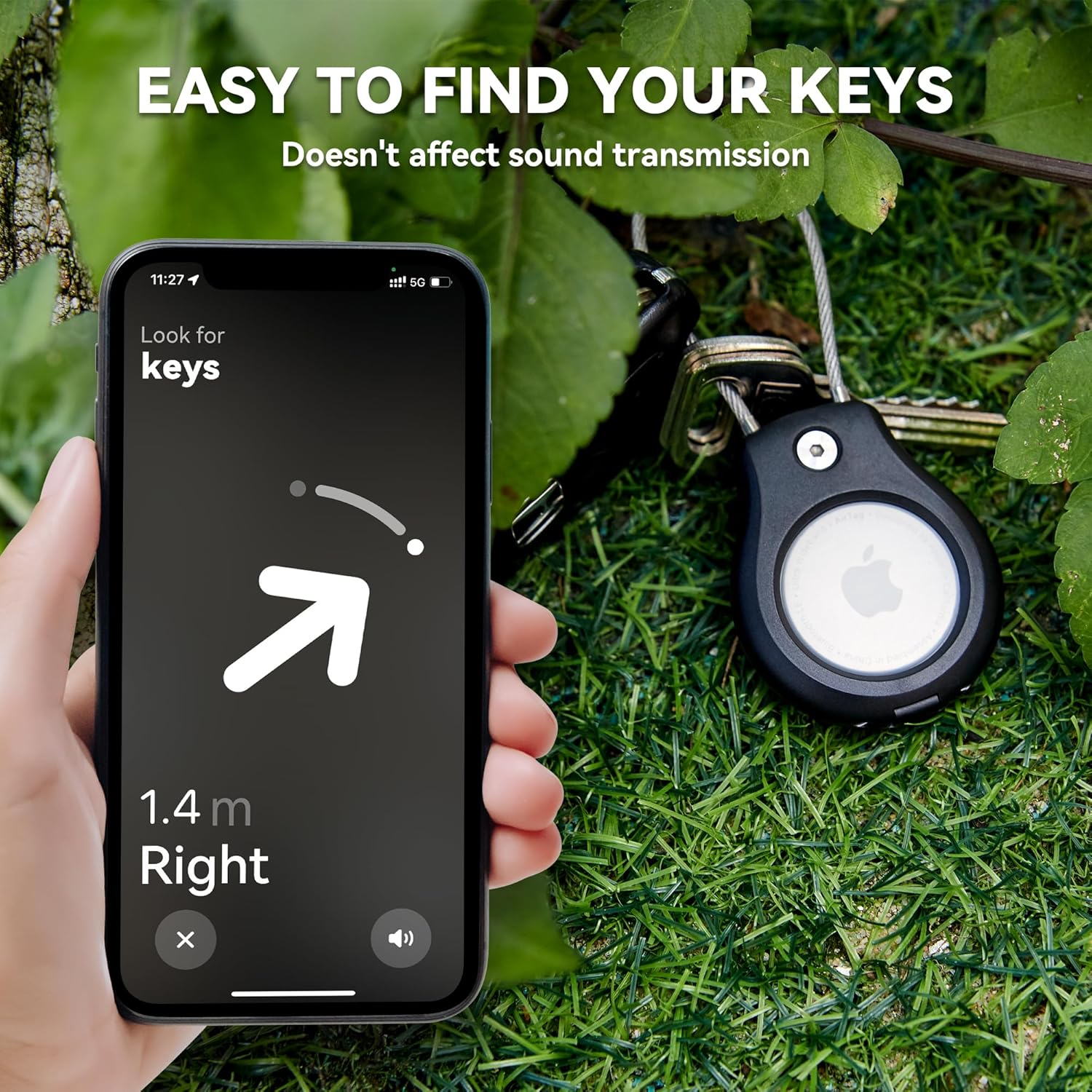 Airtag Keychain Holder 2 Pack, Waterproof Lock Airtag Case, Compatible with Apple Airtags Keyring, Ultra Secure for Luggage, Key Ring Key Chain Luggage Tag Backpack& More image number 3