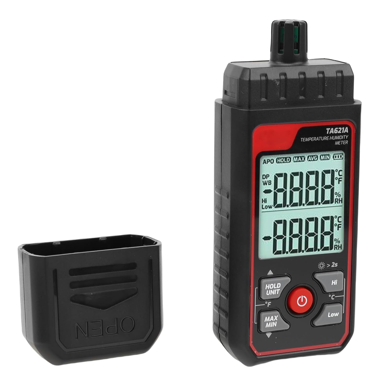 GXHTC3 Temperature Humidity Meter with High Accuracy Sensor for Ambient Relative Humidity, Dew Point, Wet Bulb Thermometer Display, Ideal for Household, Industry, Paranormal image number 2