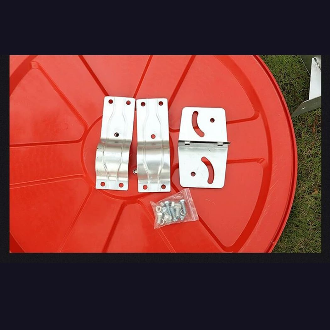 WOUODA 60Cm Outdoor Road Traffic Convex Mirror Wide Angle Driveway Safety Security image number 3