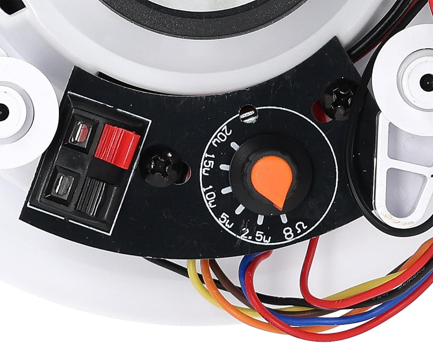 Rockville CC4T White, 4 70V In-Ceiling Speaker, Paintable Flush-Mount Grill, Swivel Tweeter, 8-Ohm Compatible, Perfect for Restaurants, Offices, and Commercial Audio image number 1