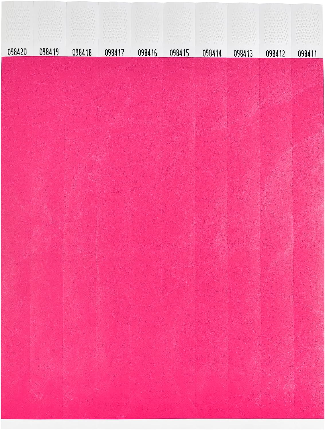 100 Pink Tyvek Wristbands 19Mm with Tape Closure Waterproof ID Bands Age Proof Security for Events