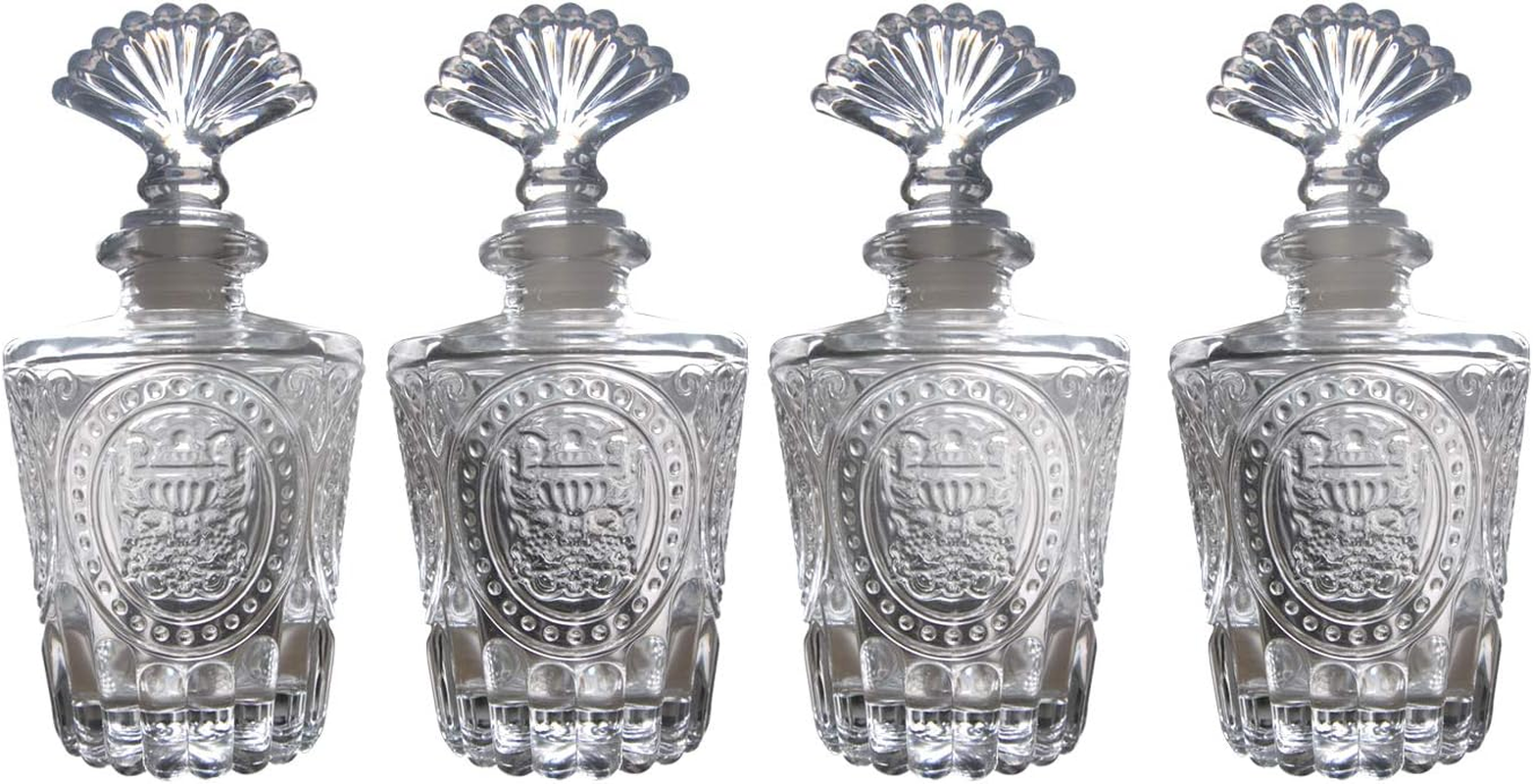 Set of 4 Glass Diffuser Bottles 150Ml,Reed Diffuser Aroma Bottles