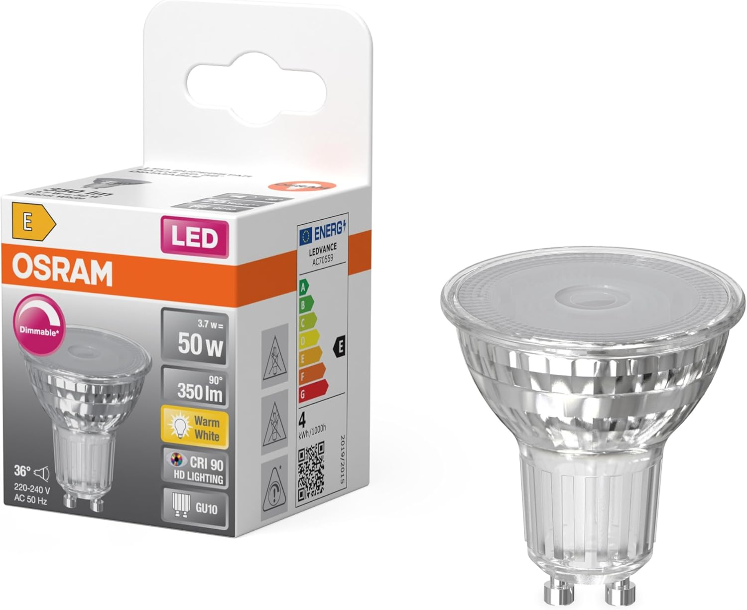 OSRAM LED Superstar PAR16 3.7 W 927 GU10