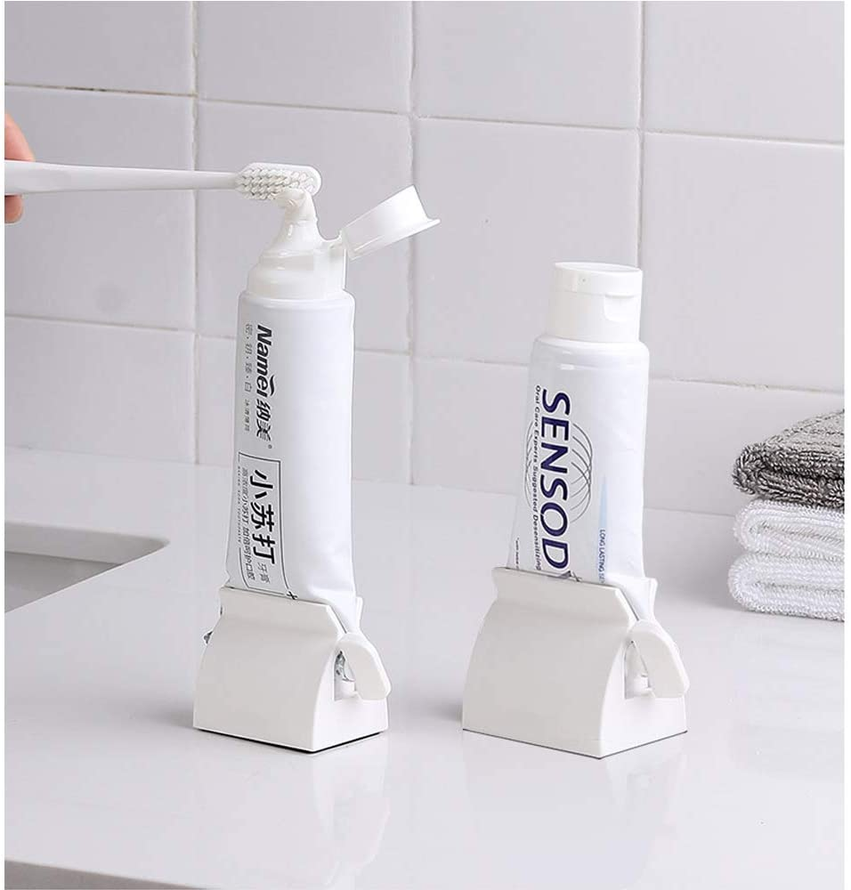 LONGFITE Toothpaste Squeezer Roller and Dispenser Stand Holder Multipurpose for Tube Items, 2 Pack image number 6