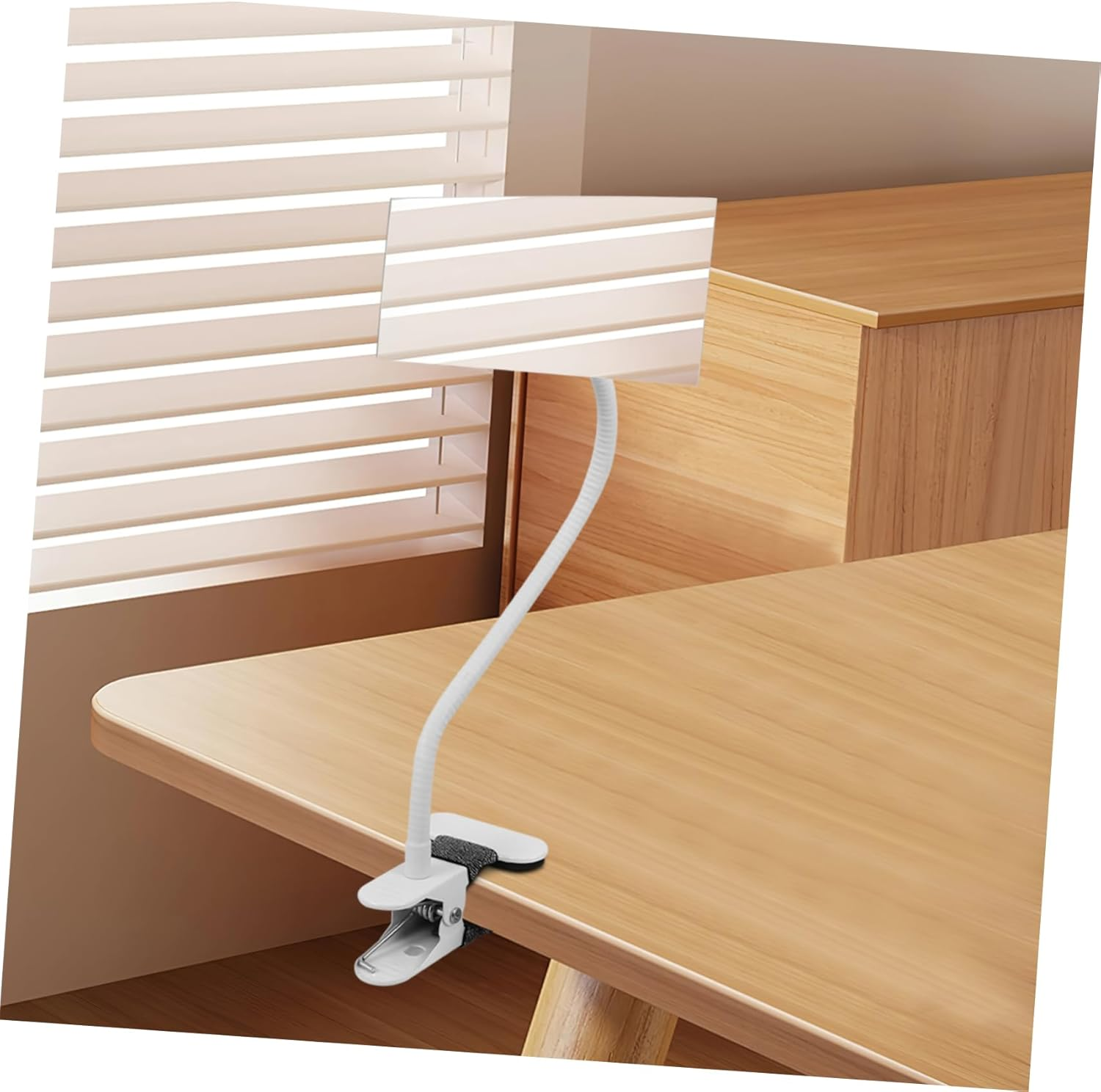 CAXUSD Desktop Cosmetic Mirror with Adjustable Clip Peeping Design for Privacy for Dressing Rooms and Shared Workspaces Flexible Angles for Comfortable Makeup Application