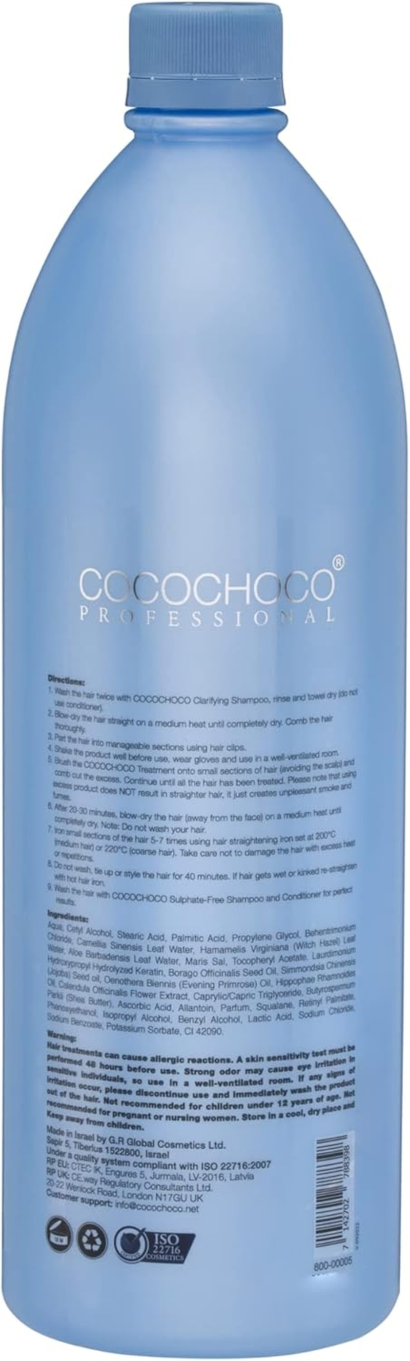 Cocochoco Professional Pure Total Repair Brazilian Keratin Hair Treatment, 1000 Ml image number 1