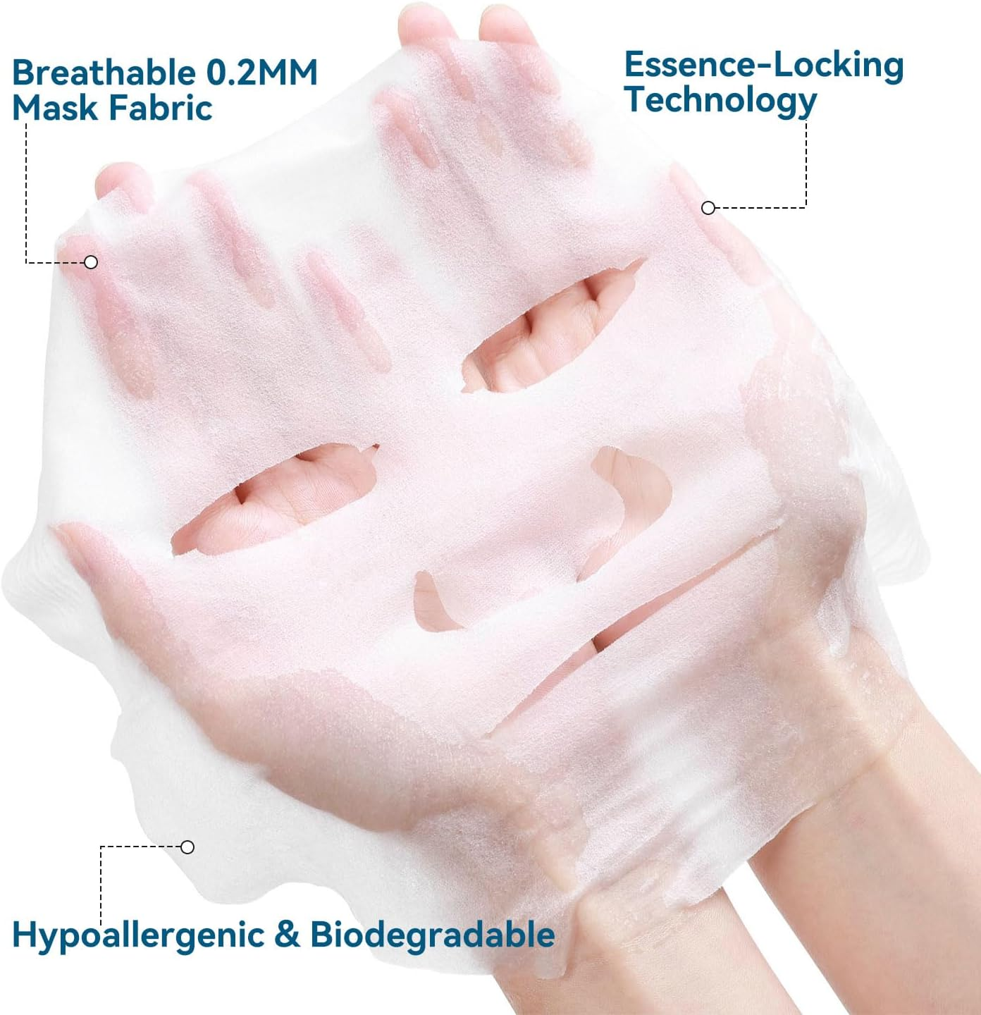 MISSEDSEN Hyaluronic Acid and Collagen Sheet Mask, Hydrating and Firming Face Mask, 5 Pack image number 5