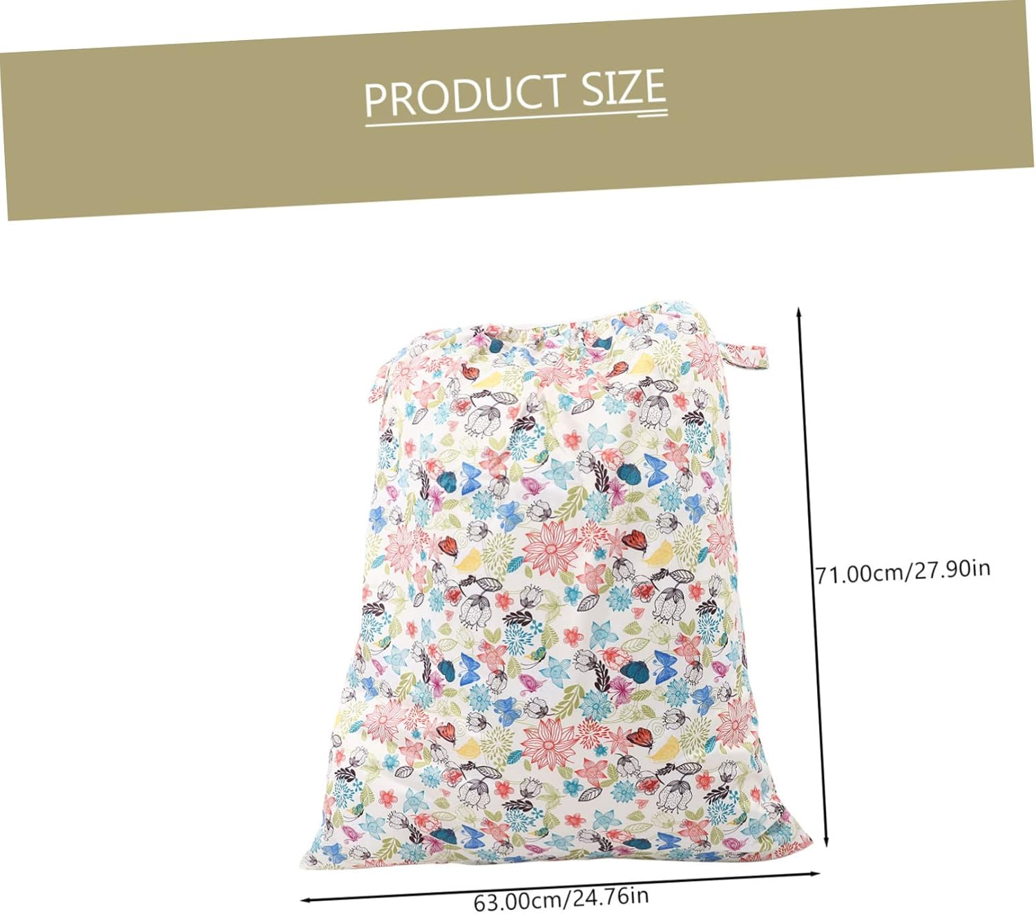 Diaper Pail Wet Bag Reusable Diaper Storage Bag Elastic Edge Pouch Use in Nursery Travel image number 4