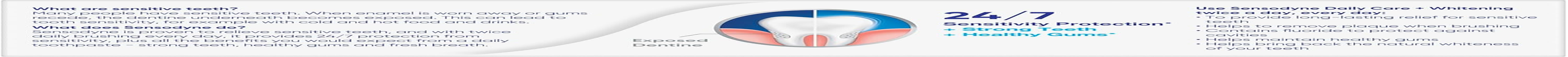 Sensodyne Daily Care + Whitening Toothpaste, Whitening Toothpaste for Sensitive Teeth, 100G (Pack of 3) image number 3