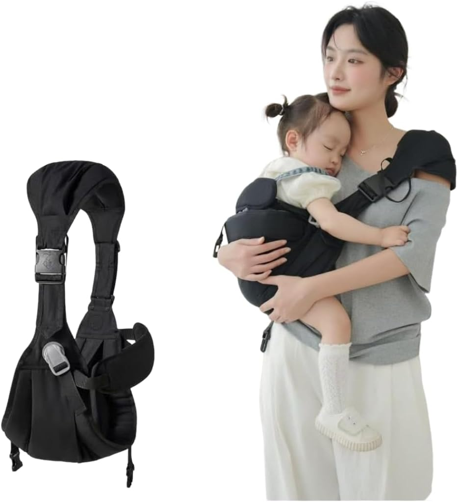 Baby Carrier Toddler Sling Ergonomic, Front Carry for Newborns & Older Babies 8-32 Lbs Infants Adjustable Size Breathable for Going Out Shopping & Travel Lightweight Portable New