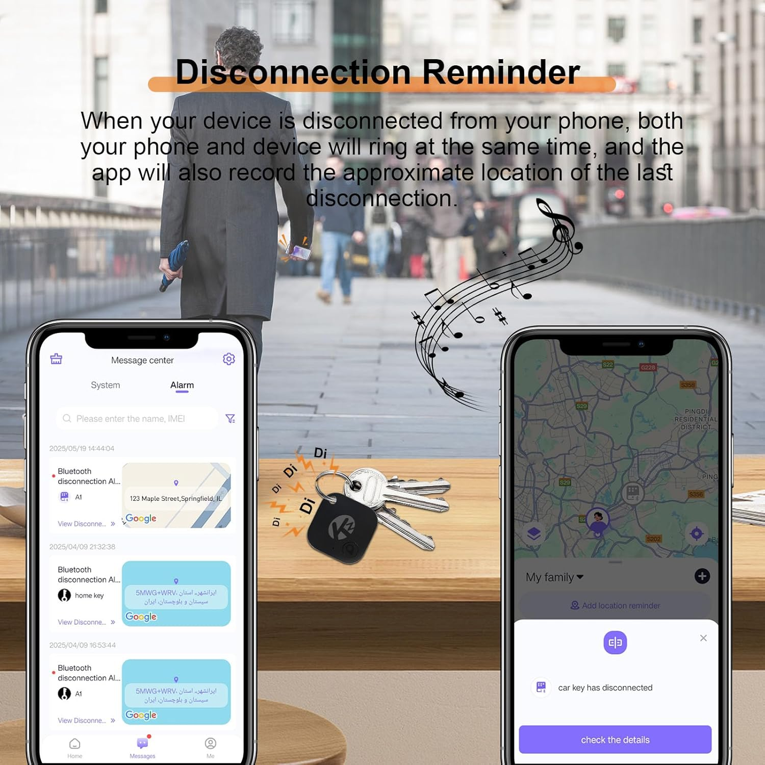 KZO Bluetooth Air Tag Tracker (2025 Upgrade Version) Work with Ios and Android Devices, Phone Finder, Find Nearby, Loud Sound, Replaceable Battery, for Keys/Wallet/Backpack, 4 Pack image number 1